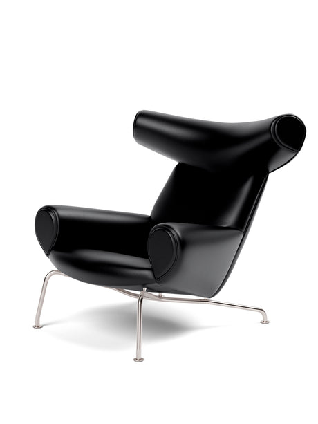 OX Chair - Primo 88 Leder in Schwarz von Hans J. Wegner - Jacobsen Plus