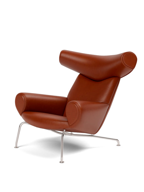OX Chair - Cera 905 Leder in Russet Brown von Hans J. Wegner - Jacobsen Plus