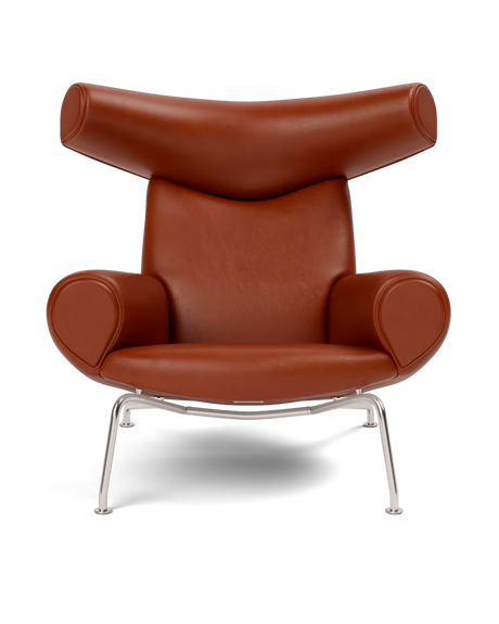 OX Chair - Cera 905 Leder in Russet Brown von Hans J. Wegner - 1 - Jacobsen Plus