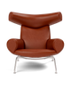 OX Chair - Cera 905 Leder in Russet Brown von Hans J. Wegner