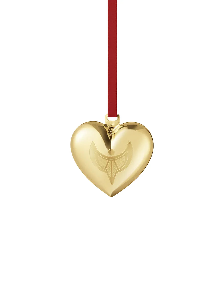 2024 Weihnachtsherz, goldbeschichtetes Messing von Georg Jensen - 1 - Jacobsen Plus