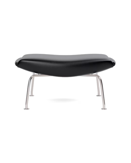 OX Hocker - Primo 88 Leder in Schwarz von Hans J. Wegner - 1 - Jacobsen Plus
