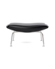 OX Hocker - Primo 88 Leder in Schwarz von Hans J. Wegner