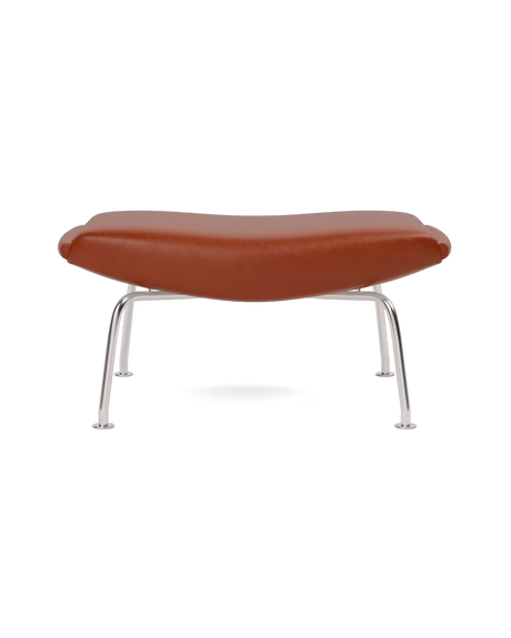 OX Hocker - Cera 905 Leder in Russet Brown von Hans J. Wegner - 1 - Jacobsen Plus