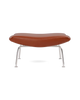 OX Hocker - Cera 905 Leder in Russet Brown von Hans J. Wegner