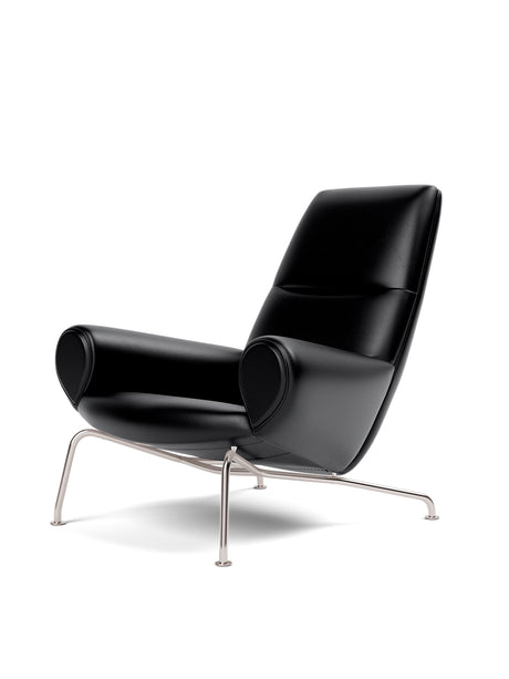 Queen Sessel von Hans J. Wegner - Hallingdal 116 Textil mit keder i Max 95 Cognac Leder - Jacobsen Plus