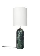 Gravity High XL Stehleuchte, weißer Schirm von GUBI - Emerald Marmor - Jacobsen Plus
