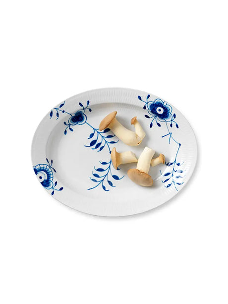 Royal Copenhagen Blå Mega Riflet, fad 36,5 cm - 2 - Jacobsen Plus