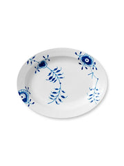 Royal Copenhagen Blå Mega Riflet, fad 36,5 cm