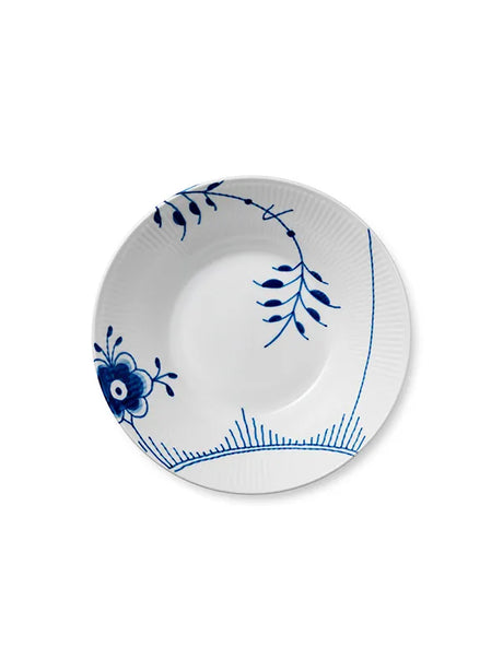 Royal Copenhagen Blå Mega Riflet, tiefer Teller 24 cm - 1 - Jacobsen Plus