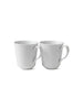 Royal Copenhagen Hvid Riflet, 2-pak krus 37 cl