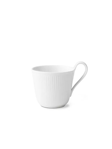 Royal Copenhagen Weiß Riflet, Hochhenkelbecher 33 cl - 1 - Jacobsen Plus