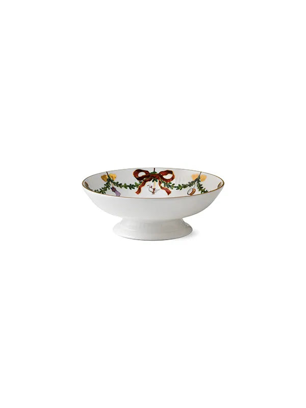 Royal Copenhagen Stjerne Riflet Jul, skål på fod 18 cm - 1 - Jacobsen Plus