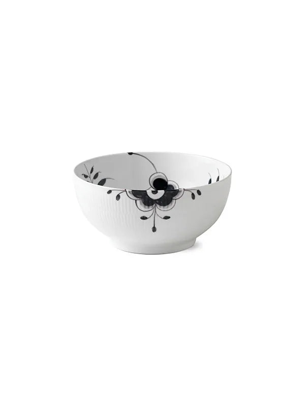 Royal Copenhagen Sort Mega Riflet, skål 24 cm