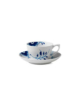 Royal Copenhagen Blau Mega Riflet, Kop mit Untertasse 28 cl - 1 - Jacobsen Plus