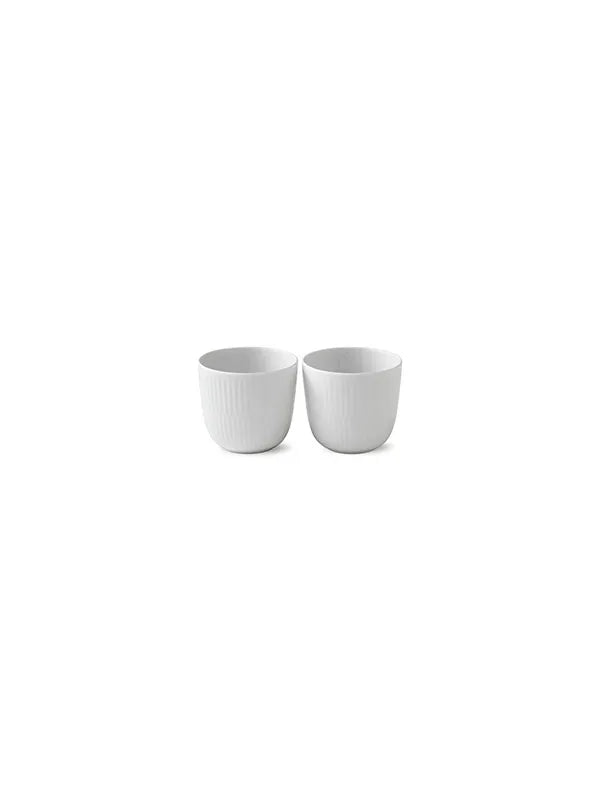 Royal Copenhagen Blau Mega Riflet, Teelichthalter 2er-Pack