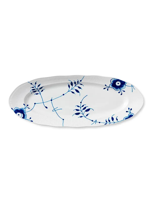 Royal Copenhagen Blå Mega Riflet, fad 60 cm - 1 - Jacobsen Plus