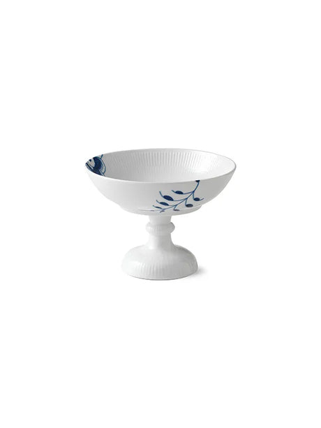 Royal Copenhagen Blå Mega Riflet, Schale auf Fuß 15 cm - 3 - Jacobsen Plus
