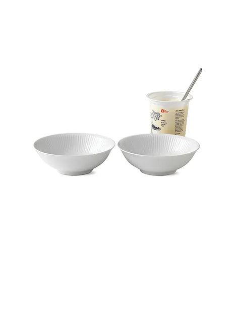 Royal Copenhagen Weiß Geflecht, 2-pak Portionsskål 35 cl - 3 - Jacobsen Plus