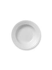 Royal Copenhagen Hvid Riflet, tiefer Teller 21 cm