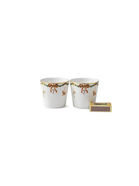 Royal Copenhagen Stjerne Riflet Jul, 2er-Pack Servierschalen - 3 - Jacobsen Plus