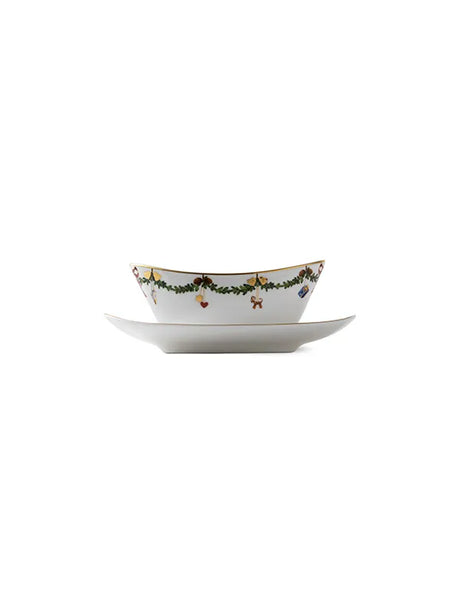 Royal Copenhagen Stjerne Riflet Jul, Sauciere 43 cl - 3 - Jacobsen Plus