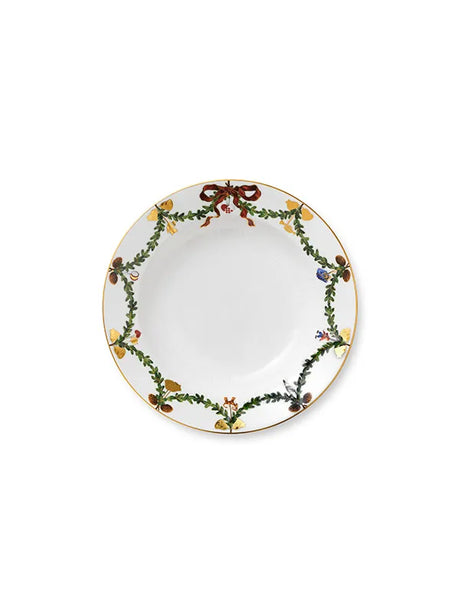 Royal Copenhagen Stjerne Riflet Jul, tiefer Teller 24 cm - 1 - Jacobsen Plus