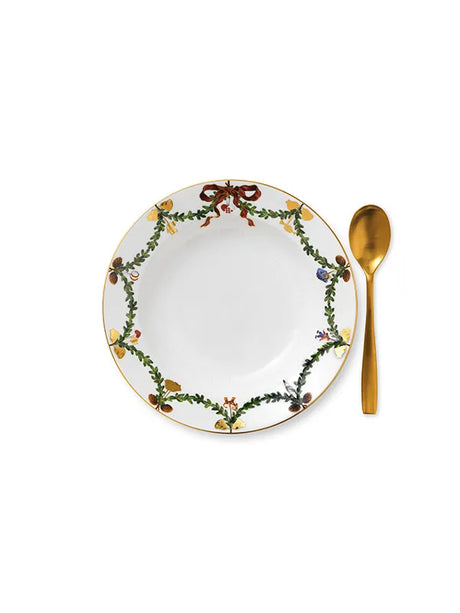 Royal Copenhagen Stjerne Riflet Jul, tiefer Teller 24 cm - 2 - Jacobsen Plus