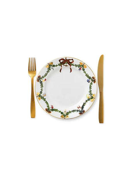Royal Copenhagen Stjerne Riflet Jul, Teller 22 cm - 2 - Jacobsen Plus