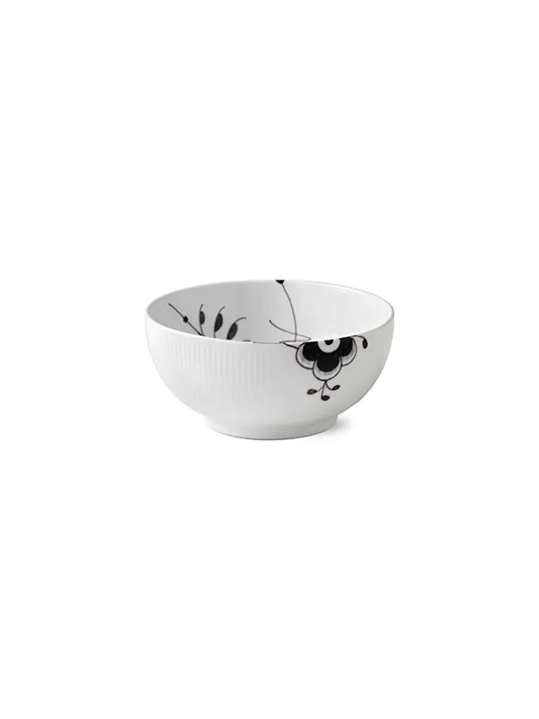 Royal Copenhagen Sort Mega Riflet, skål 21 cm