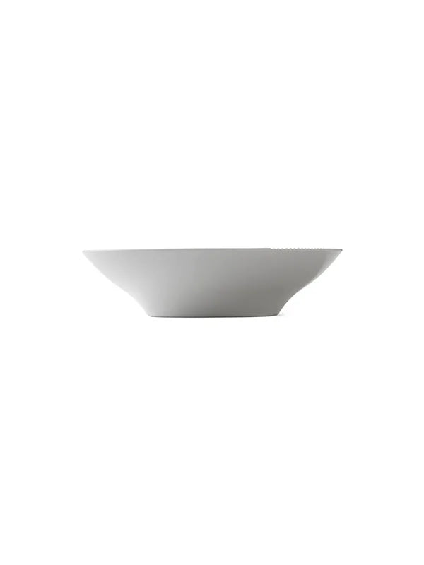 Royal Copenhagen Hvid Elements, dyb tallerken 25 cm
