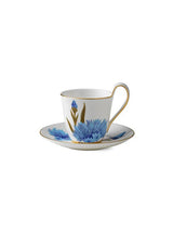 Royal Copenhagen Flora Hochhenkeltasse mit Untertasse, Kornblomst - 1 - Jacobsen Plus