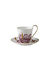 Royal Copenhagen Flora hohe Henkeltasse mit Untertasse, Iris