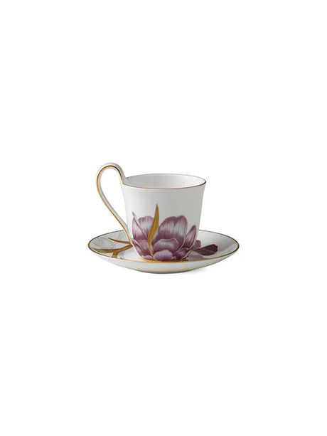 Royal Copenhagen Flora hohe Henkeltasse mit Untertasse, Iris - 3 - Jacobsen Plus