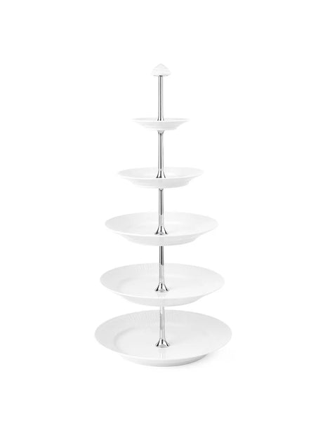 Royal Copenhagen Hvid Riflet, étagére 5 lag - 1 - Jacobsen Plus