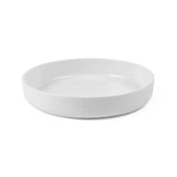 Royal Copenhagen Weiß Riflet, rundes ofenfestes Fad 27 cm - 1 - Jacobsen Plus