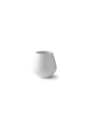 Royal Copenhagen Weiß Riflet, mittel Vase 15 cm