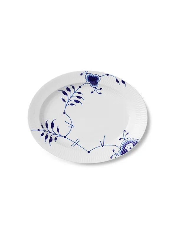 Royal Copenhagen Blå Mega Riflet, Fad 30,5 cm - 1 - Jacobsen Plus