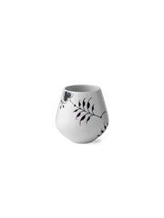 Royal Copenhagen Sort Mega Riflet, Vase 15 cm