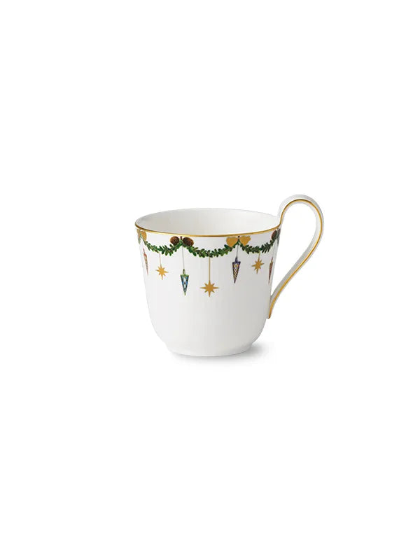 Royal Copenhagen Stjerne Riflet Jul, højhankskop 33 cl - 1 - Jacobsen Plus