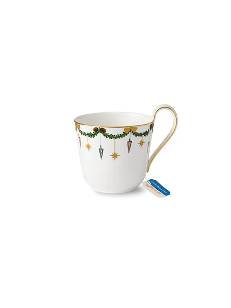 Royal Copenhagen Stjerne Riflet Jul, højhankskop 33 cl - 2 - Jacobsen Plus