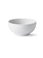 Royal Copenhagen Hvid Halvblonde, Schale 110 cl, 18 cm