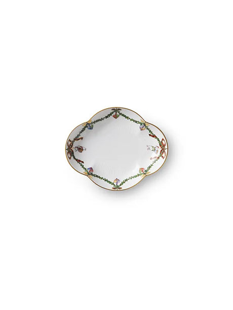 Royal Copenhagen Stjerne Riflet Jul, Fad 17,5 cm - 1 - Jacobsen Plus