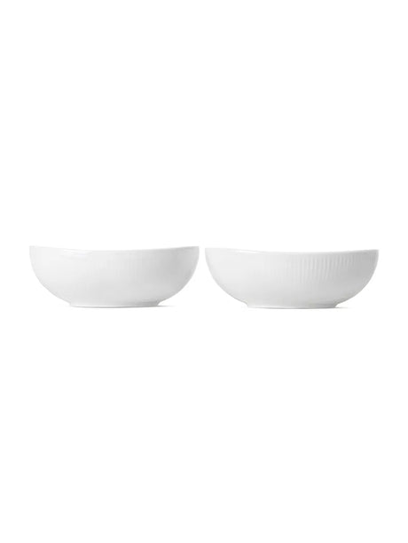 Royal Copenhagen Weiß Geflecht, oval Schale 2er-Pack 37 cl - 3 - Jacobsen Plus