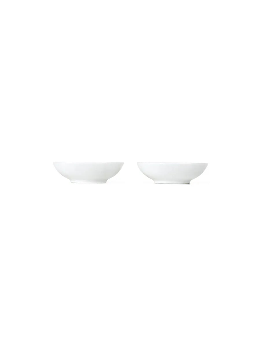 Royal Copenhagen Hvid Riflet, skål 9 cl 2-pak