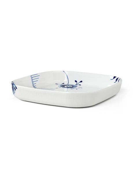 Royal Copenhagen Blå Mega Riflet, eckige ofenfeste Form 30 x 30cm - 3 - Jacobsen Plus