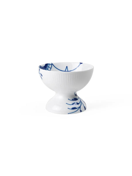 Royal Copenhagen Blå Mega Riflet Schale auf Fuß, 8 cm - 3 - Jacobsen Plus
