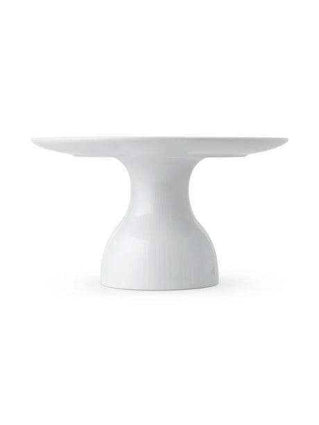 Royal Copenhagen Weiß Riflet Schale auf Fuß, 20 cm - 3 - Jacobsen Plus