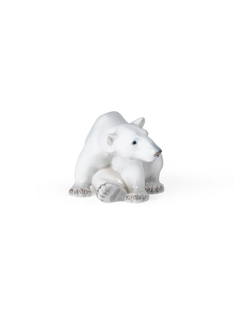 Royal Copenhagen Figurine Isbjørn, sitzend 12 cm - 3 - Jacobsen Plus