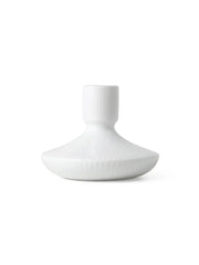 Royal Copenhagen Weiß Riflet Kerzenständer, 8 cm
